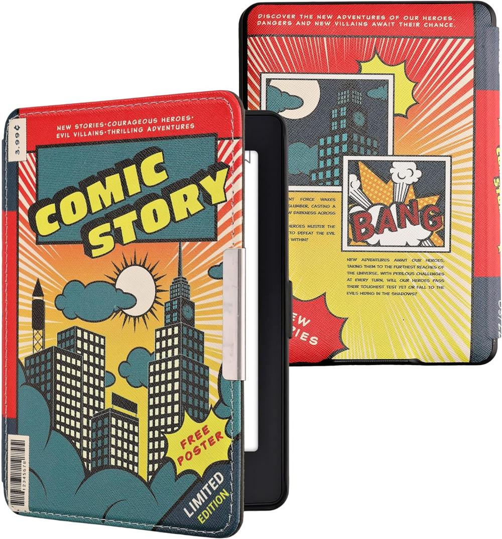 Puzdro KW Mobile - Comic Story - KW2313642 - pre Amazon Kindle Paperwhite 1/2/3 - viacfarebné
