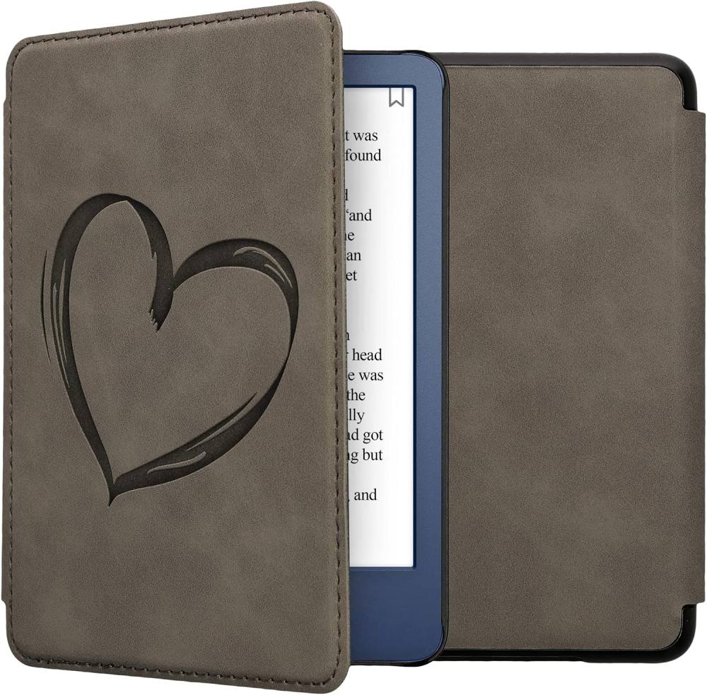 Puzdro KW Mobile - Brushed Heart - KW5999001 - pre Amazon Kindle 2022 - šedé