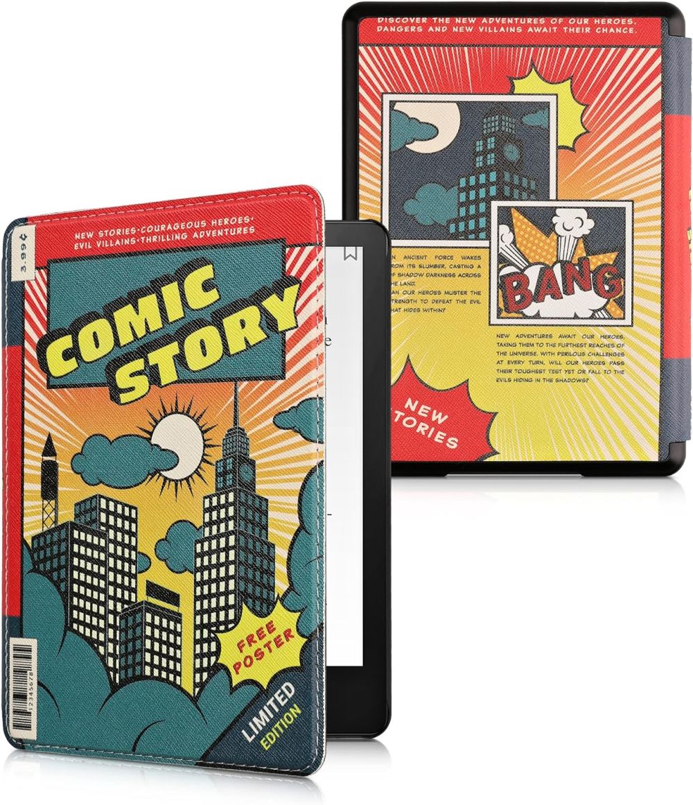 Puzdro KW Mobile - Comic Story - KW5781008 - pre Amazon Kindle Paperwhite 5 (2021) - viacfarebné