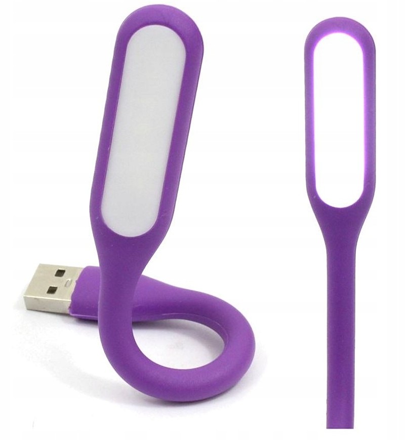 Gembird NL-01-PR - USB LED lampička ohybná, pre všetky čítačky - fialová
