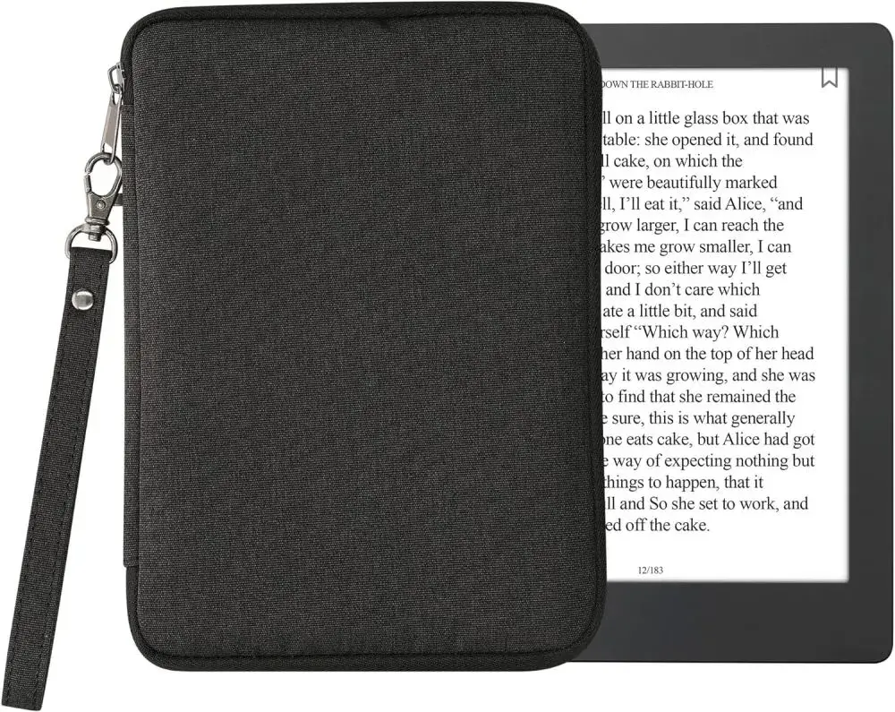 Puzdro KW Mobile Neoprene Zipper Stand - KW5962601 - Univerzálne puzdro pre čítačky 6" so stojanom - čierne