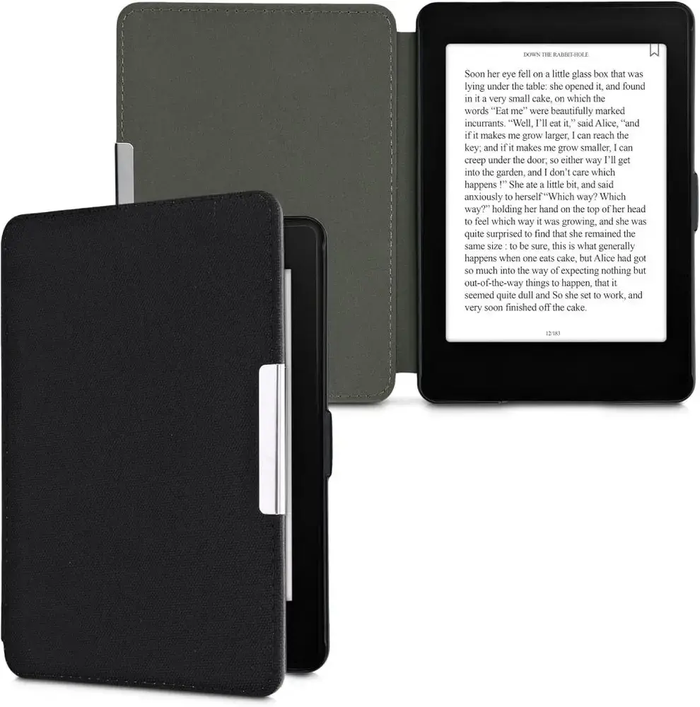 Púzdro KW Mobile - Nylon Book - KW4948701 - pre Amazon Kindle Paperwhite 1/2/3 - čierne