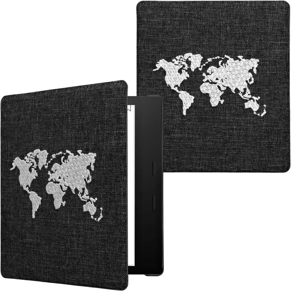 Puzdro KW Mobile Felt Travel Outline - KW6075201 - pre Amazon Kindle Oasis 2/3 - čierne
