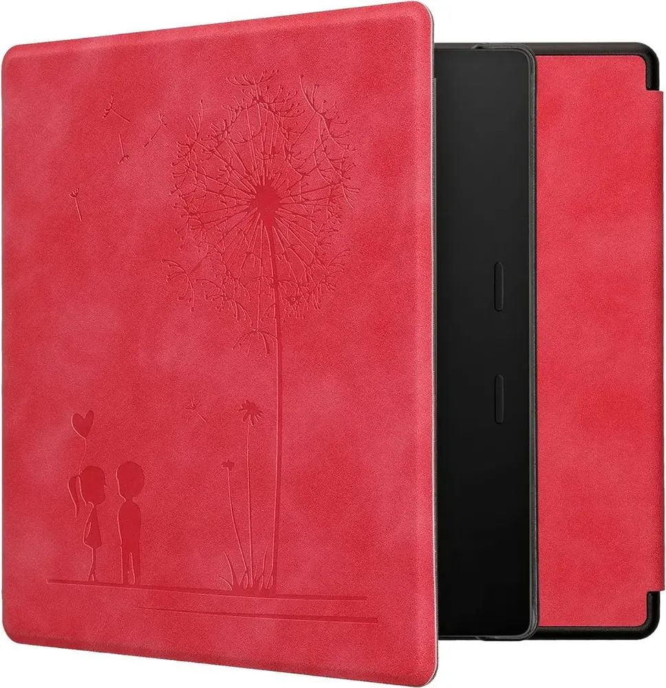 Puzdro KW Mobile - Dandelion Love - KW5697212 - pre Amazon Kindle Oasis 2/3 - červené