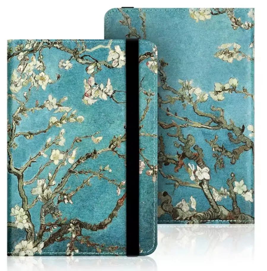 Armori Wraper W007 - univerzálne púzdro na čítačky kníh, 6" displej - motív Blue Garden