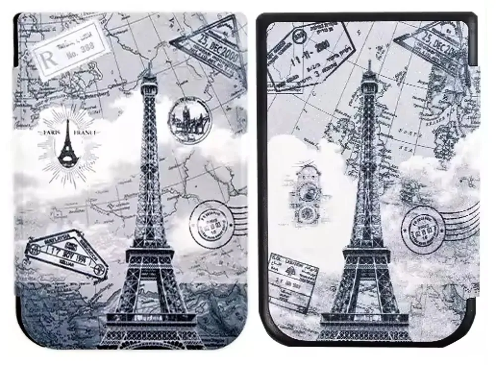 ARMORI TRIMER T033 - púzdro pre Pocketbook 631 Touch HD - motív Paris