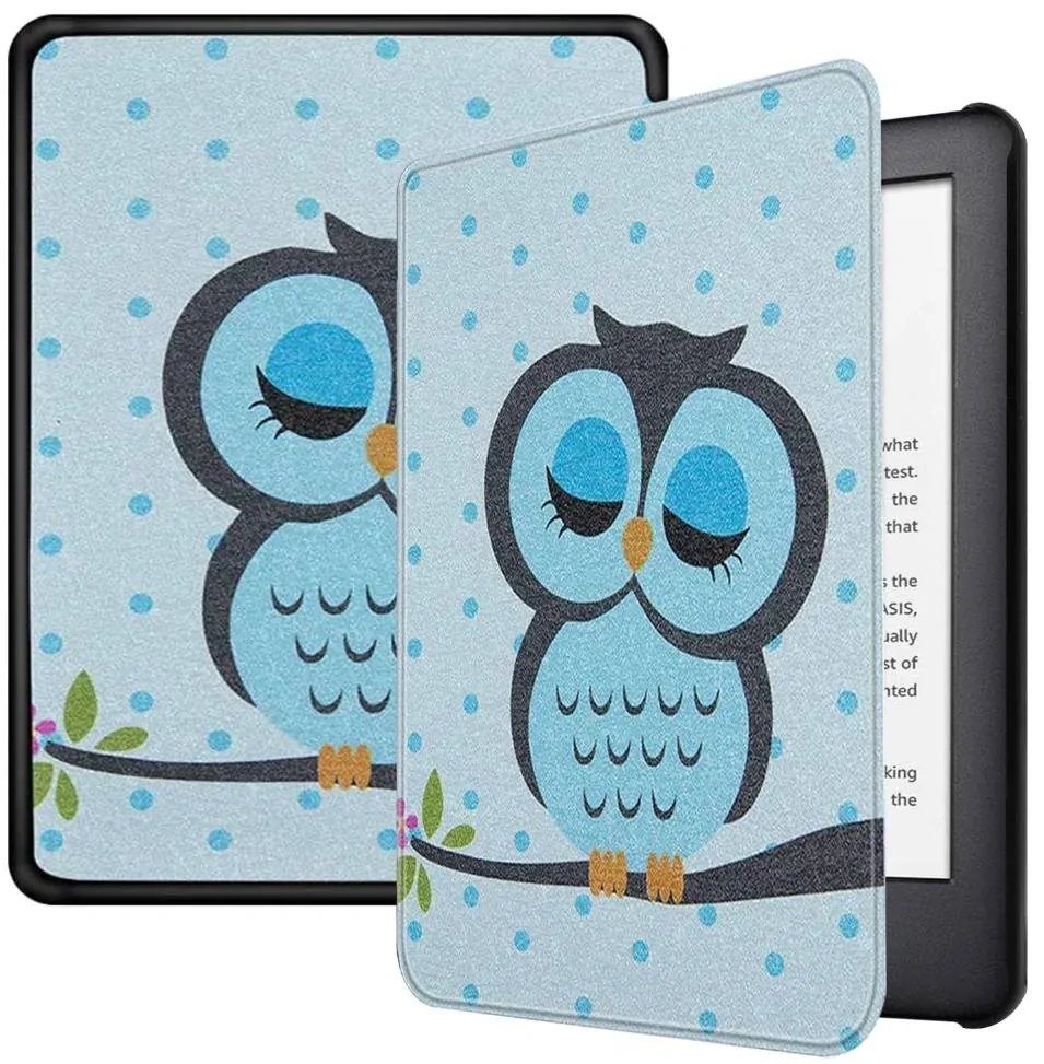 Armori Trimer T135, puzdro pre Amazon Kindle 6 (7. generácia) - magnetické zatváranie, AutoSleep, motív Owl