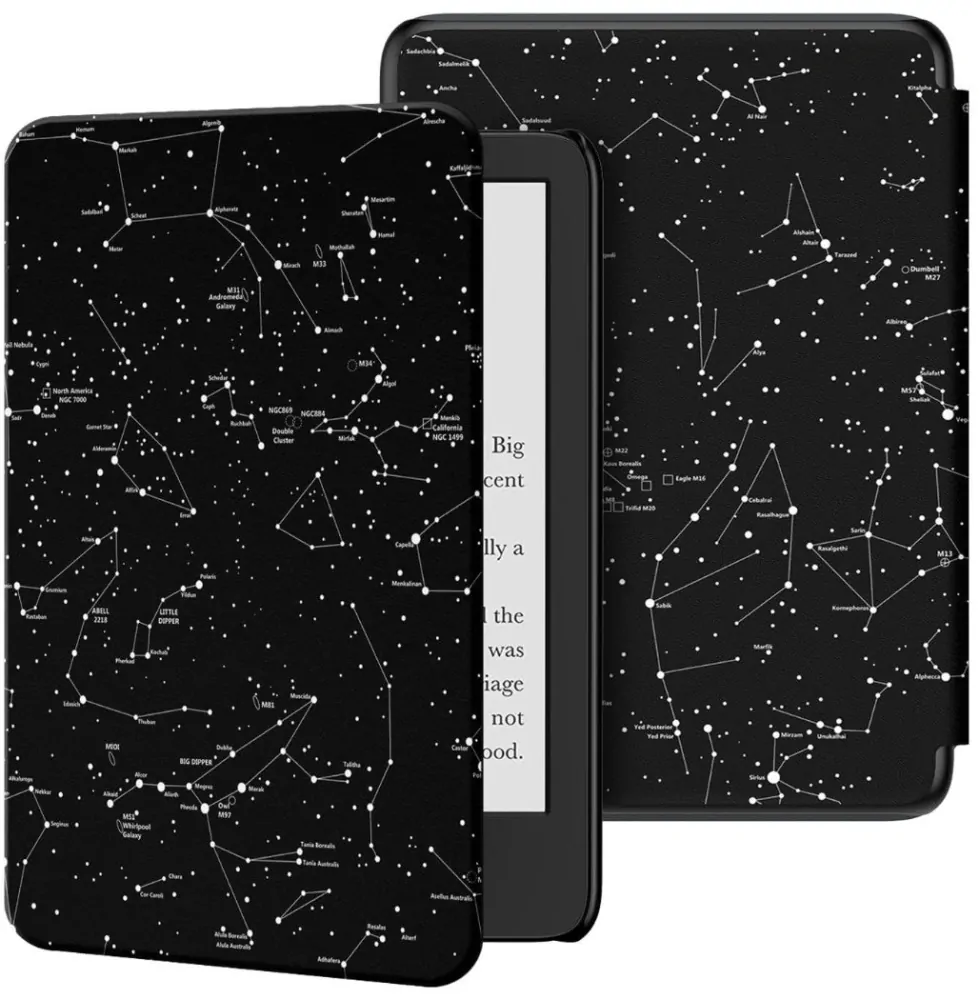 Armori Trimer T139, puzdro pre Amazon Kindle 6 (7. generácia) - magnetické zatváranie, AutoSleep, motív Constellation