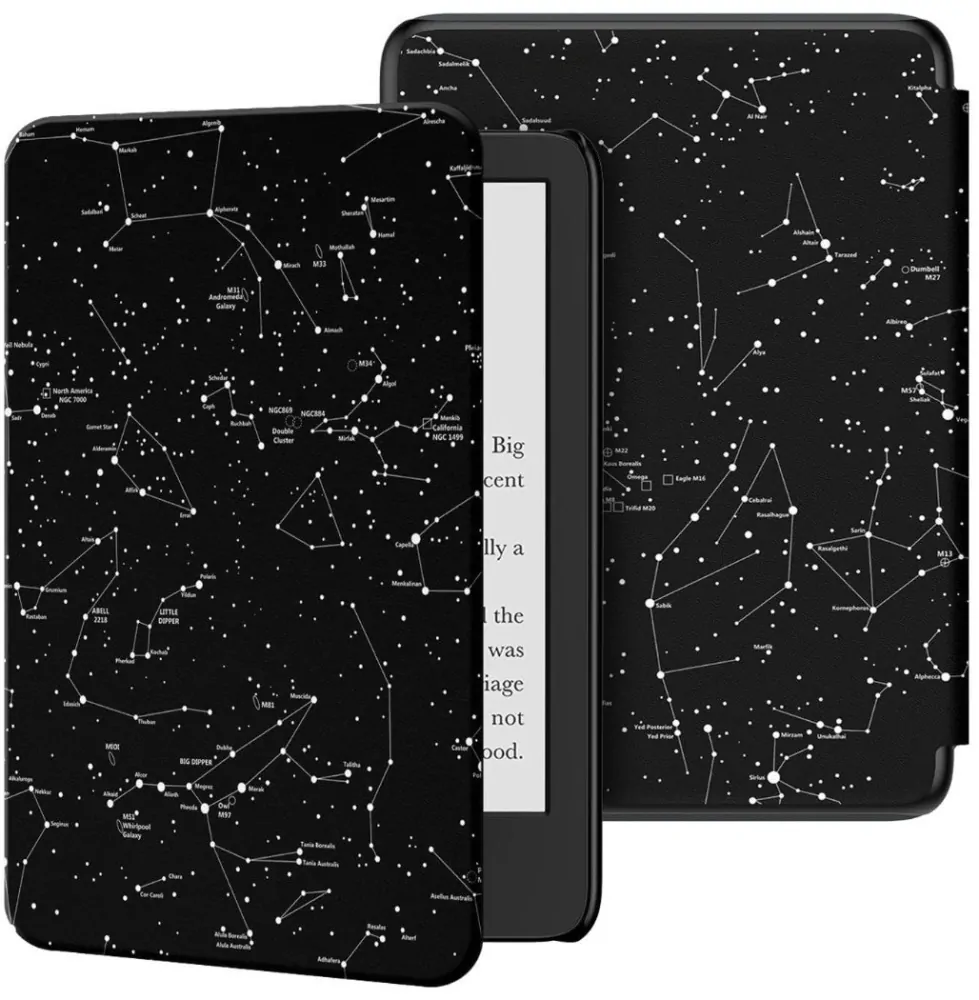Armori Trimer T152, púzdro pre Amazon Kindle 8 (2016) - magnetické zatváranie, AutoSleep, motív Constellation