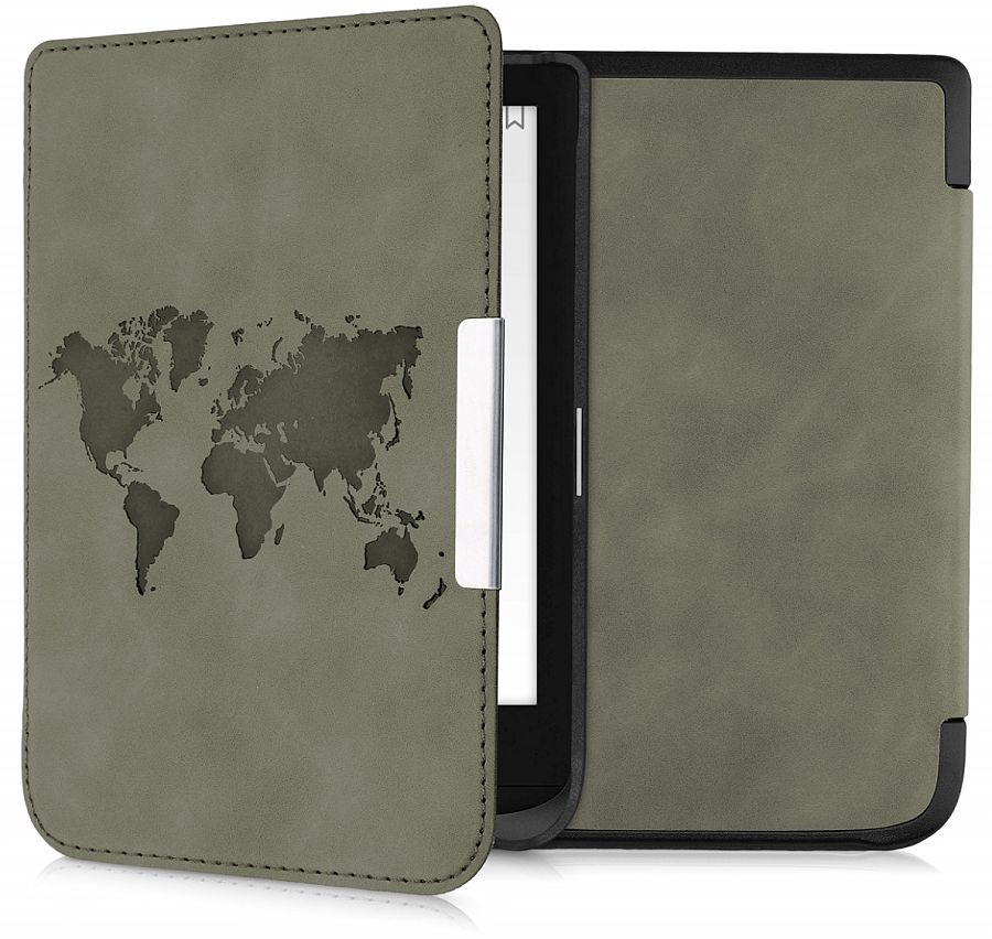 Puzdro KW Mobile - Travel Outline - KW5022807 - pre Pocketbook 616/617/627/628/632/633 - šedé