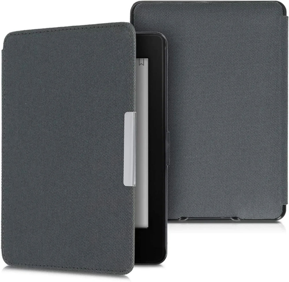 Púzdro KW Mobile - Nylon Book - KW4948773 - pre Amazon Kindle Paperwhite 1/2/3 - antracitové