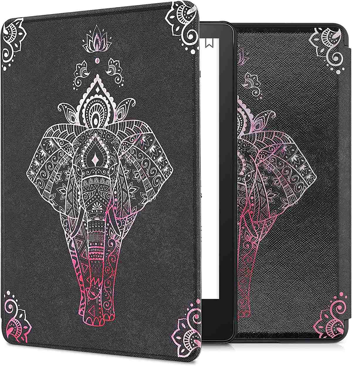 Puzdro KW Mobile - Elephant Sketch - KW5625610 - pre Amazon Kindle Paperwhite 5 (2021) - antracitové