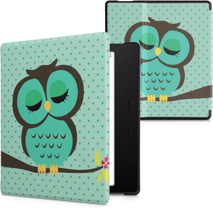 Púzdro KW Mobile - Sleeping Owl - KW4941724 - pre Amazon Kindle Oasis 2/3 - viacfarebné