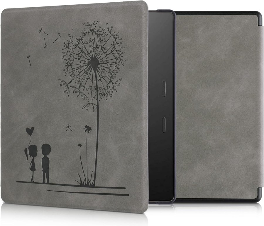 Puzdro KW Mobile - Dandelion Love - KW5697201 - pre Amazon Kindle Oasis 2/3 - šedé