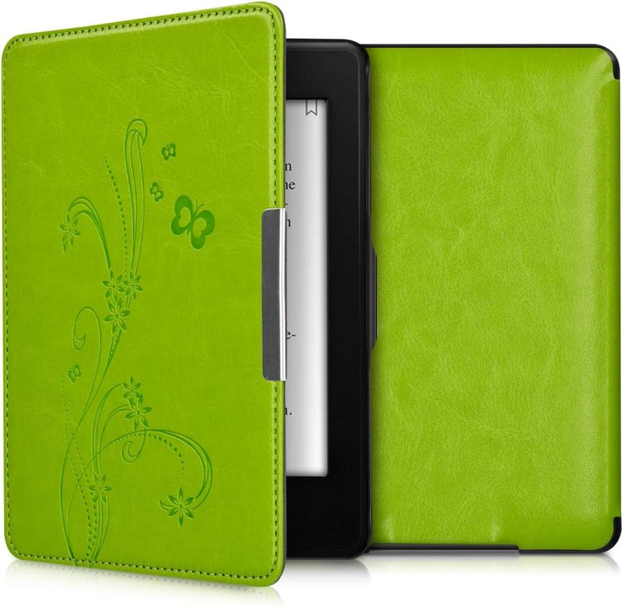 Puzdro KW Mobile - Butterfly Tendril - KW2313628 - pre Amazon Kindle Paperwhite 1/2/3 - zelené