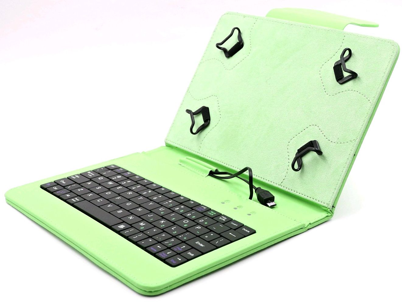 C-TECH PROTECT NUTKC-01G - púzdro univerzálne s klávesnicou pre 7"-7,85" tablety, FlexGrip - zelené