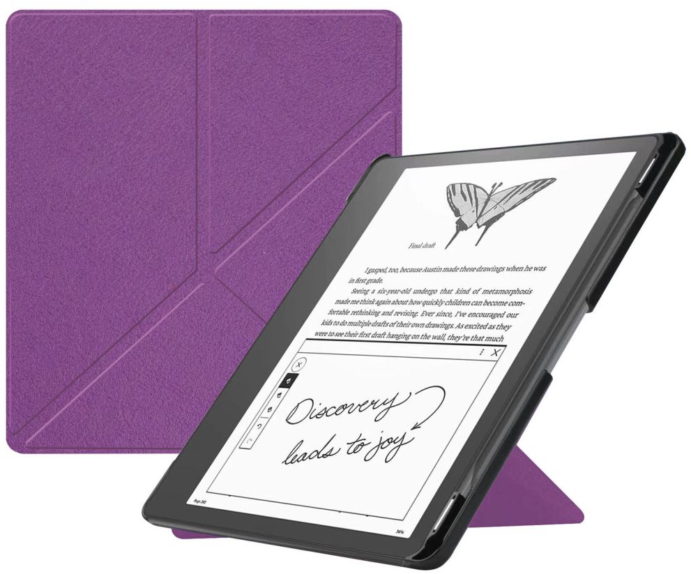 Puzdro Durable Lock Origami DL-204 na Amazon Kindle Scribe - fialové