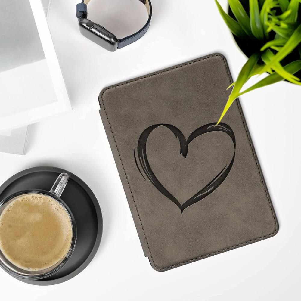 Puzdro KW Mobile - Brushed Heart - KW5999001 - pre Amazon Kindle 2022 - šedé