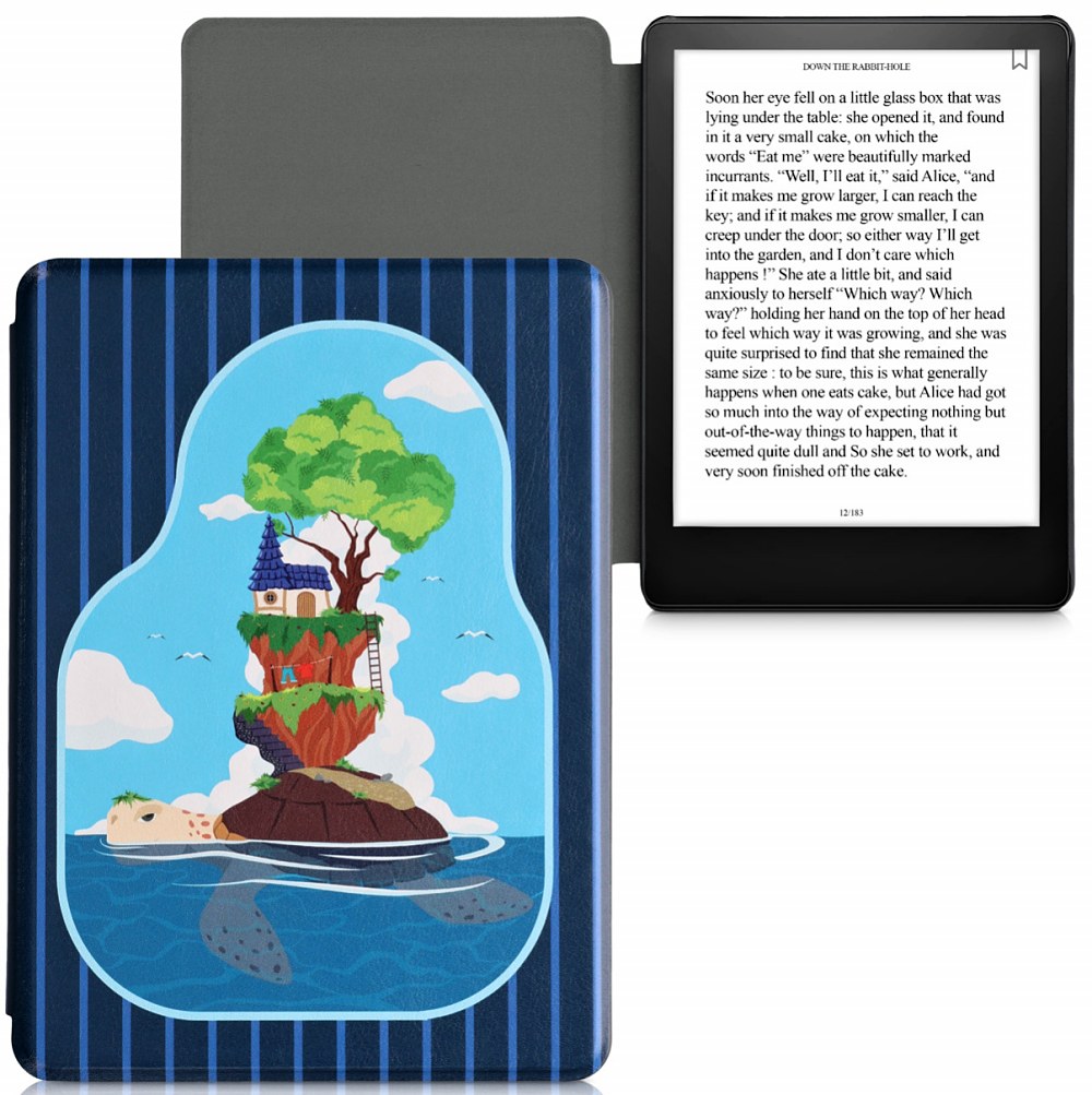 Puzdro KW Mobile - Turtle Island - KW5625640 - pre Amazon Kindle Paperwhite 5 (2021) - viacfarebné