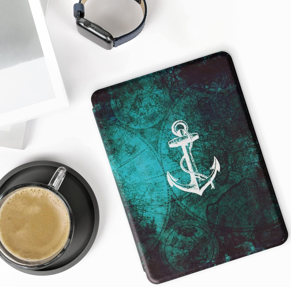 Puzdro KW Mobile - Anchor Map - KW5625636 - pre Amazon Kindle Paperwhite 5 (2021) - viacfarebné