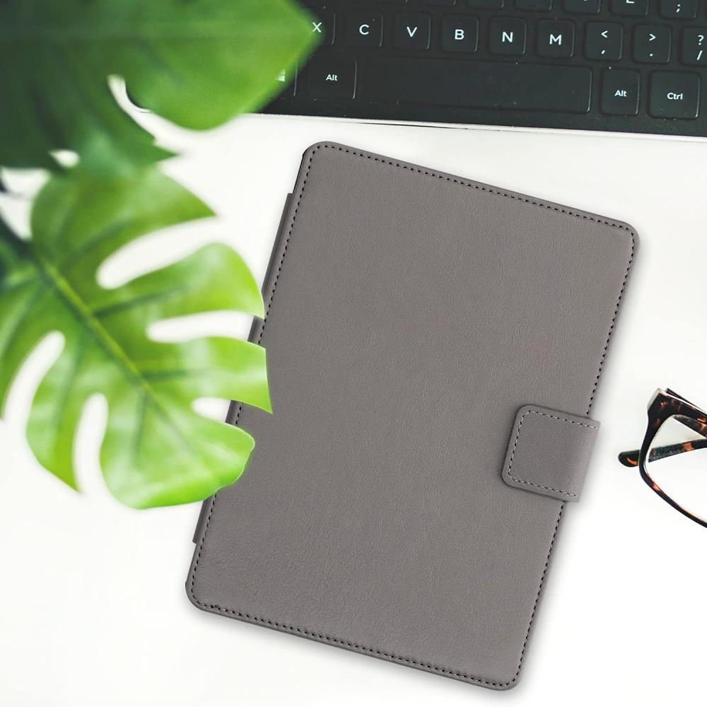 Púzdro KW Mobile (Kalibri) - Real Leather - KA5626619 - pre Amazon Kindle Paperwhite 5 (2021) - šedá koža
