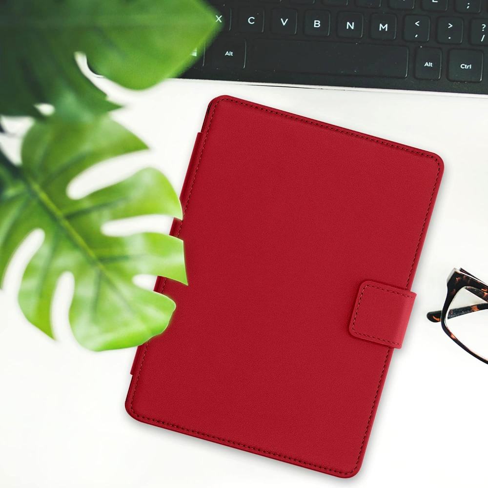 Púzdro KW Mobile (Kalibri) - Real Leather - KA5626620 - pre Amazon Kindle Paperwhite 5 (2021) - červená koža