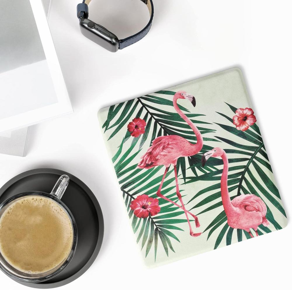 Puzdro KW Mobile - Flamingos & Palm Trees - KW4941715 - pre Amazon Kindle Oasis 2/3 - viacfarebné