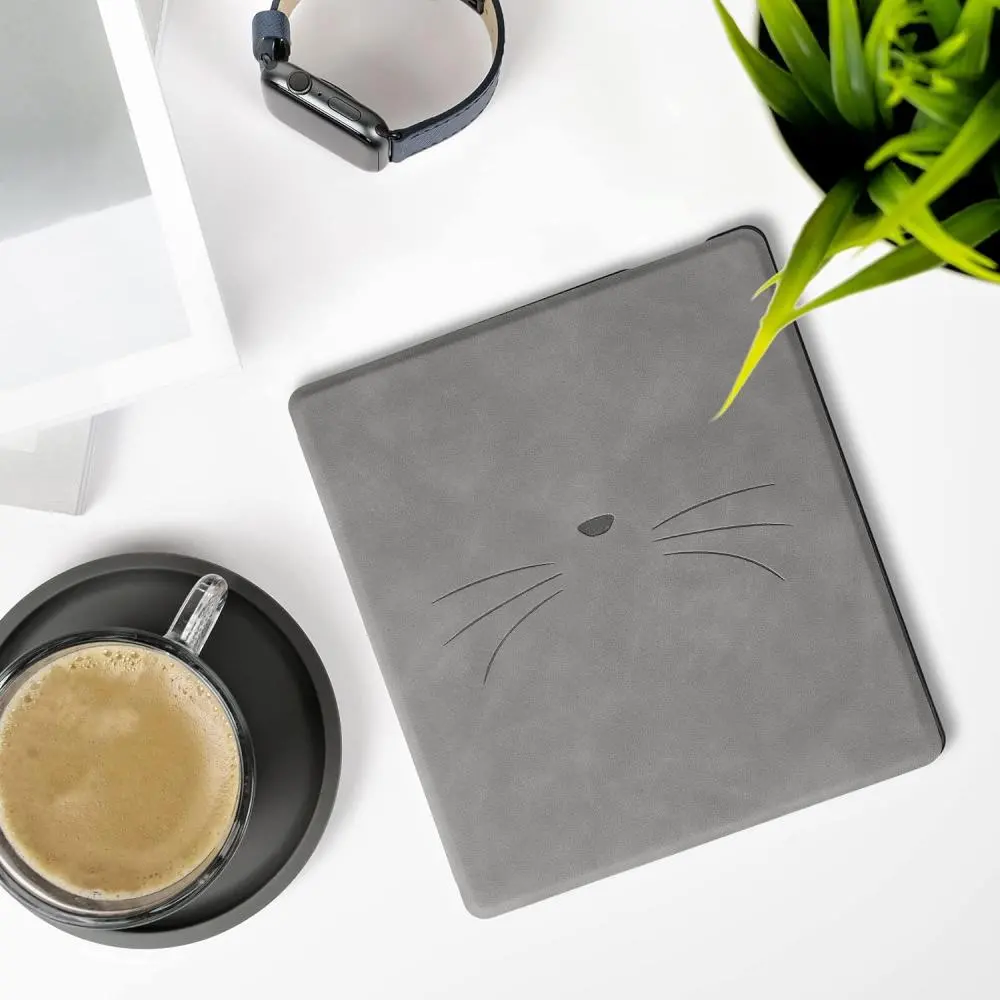 Puzdro KW Mobile - Meow Meow - KW5697208 - pre Amazon Kindle Oasis 2/3 - šedé