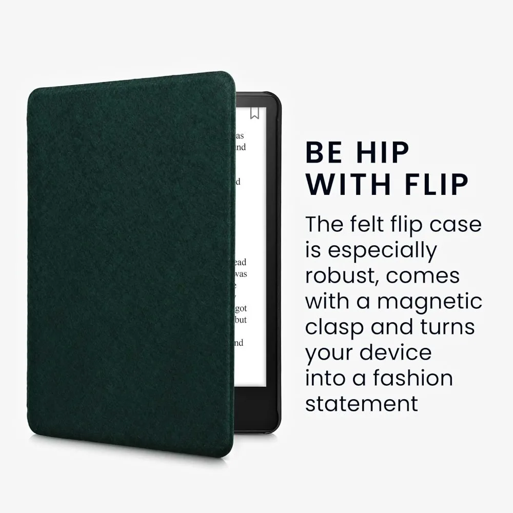 Púzdro KW Mobile Felt Fabric - KW5625978 - pre Amazon Kindle Paperwhite 5 (2021) - zelené
