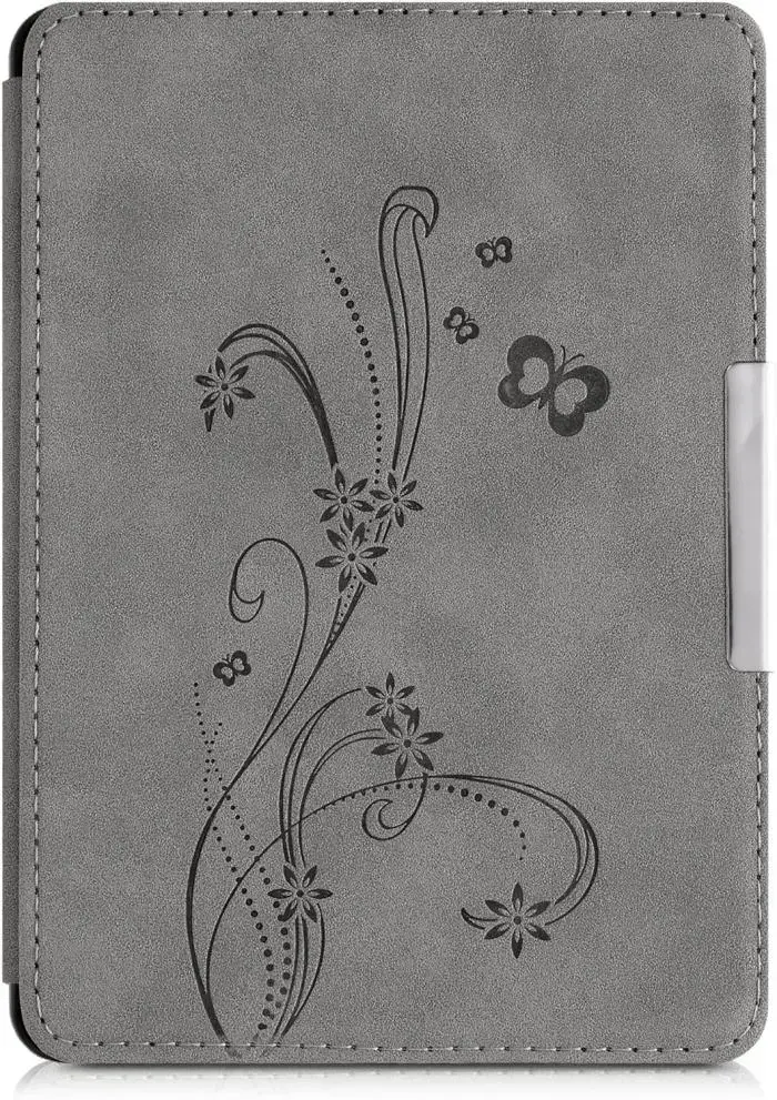 Puzdro KW Mobile - Butterfly Tendril - KW2313641 - pre Amazon Kindle Paperwhite 1/2/3 - šedé