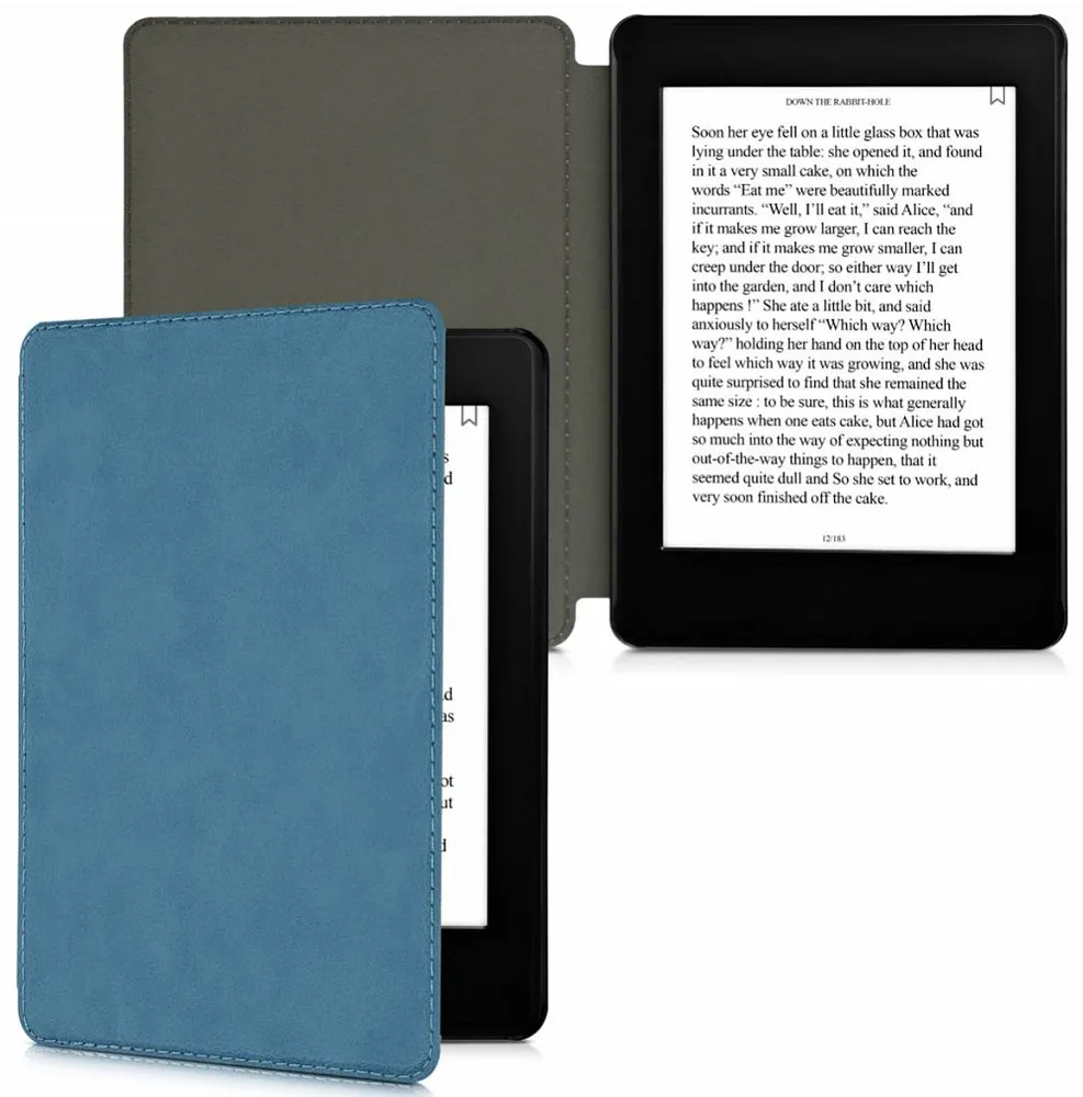 Puzdro KW Mobile - Flip Petrol - KW5715978 - pre Amazon Kindle Paperwhite 5 (2021) - modré