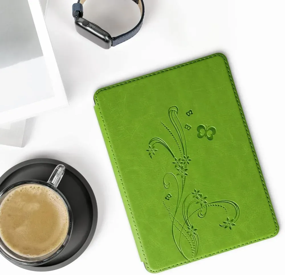 Puzdro KW Mobile - Butterfly Tendril - KW5625642 - pre Amazon Kindle Paperwhite 5 (2021) - zelené