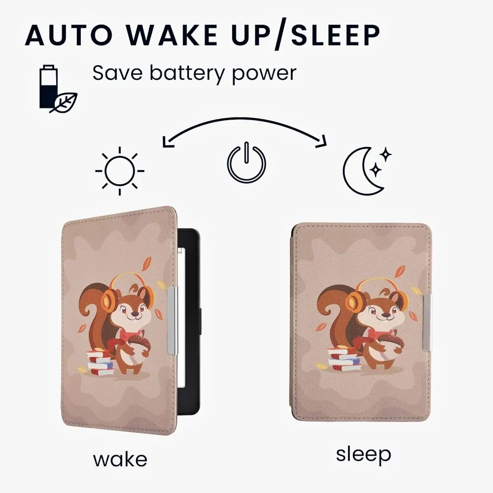Puzdro KW Mobile - Cute Squirrel - KW2582453 - pre Amazon Kindle Paperwhite 1/2/3 - viacfarebné