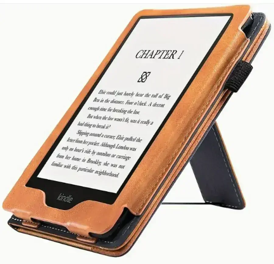 Fortress FT4011 Premium - púzdro so stojanom pre Amazon Kindle Paperwhite 5 (2021) - hnedé, magnet, AutoSleep
