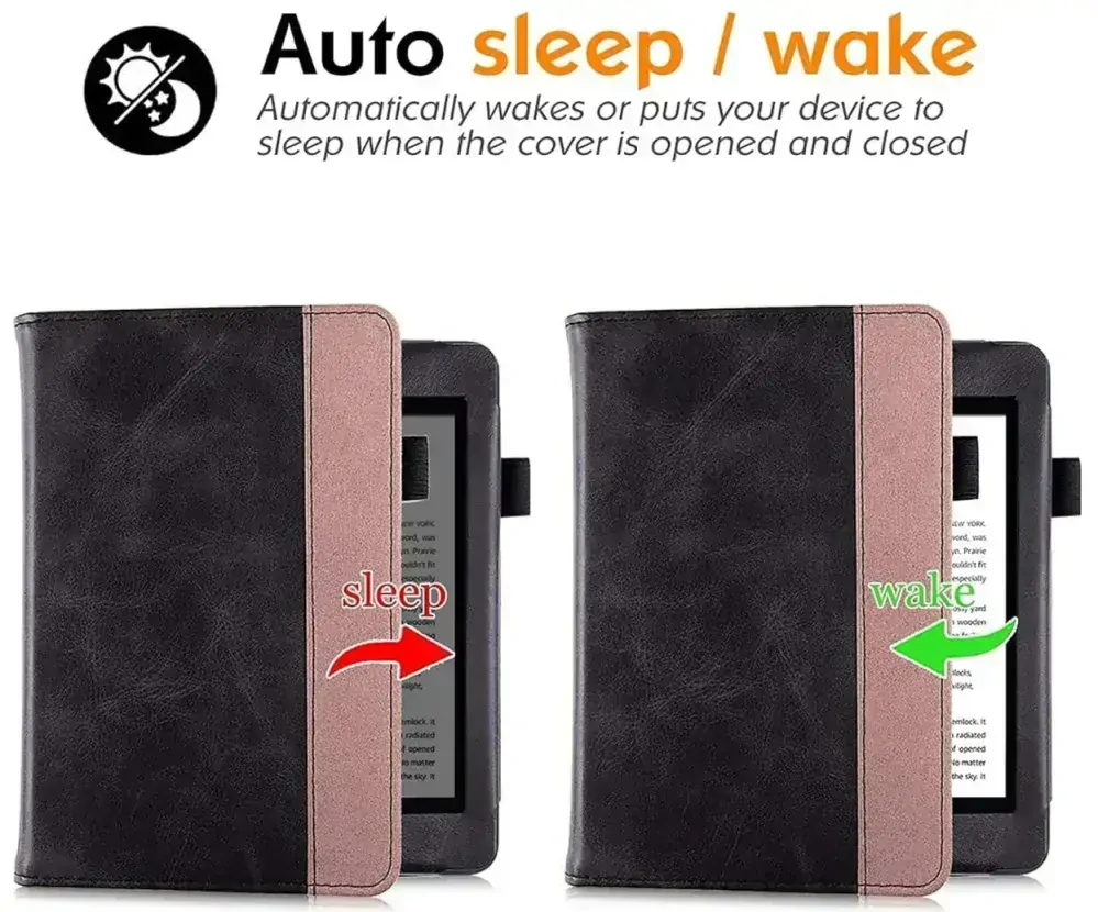 Fortress FT4024 Premium - púzdro so stojanom pre Amazon Kindle Paperwhite 5 (2021) - čierne/sivé, magnet, AutoSleep