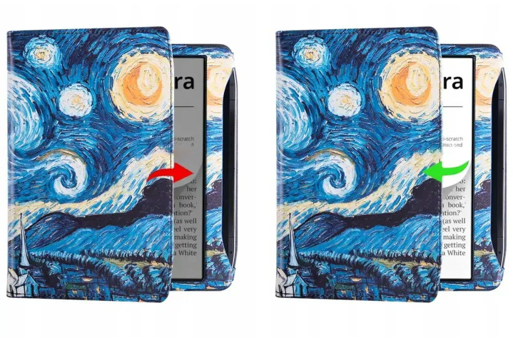 Fortress FT4033 - puzdro so stojanom pre Pocketbook 700 Era - motív Gogh, magnet, AutoSleep
