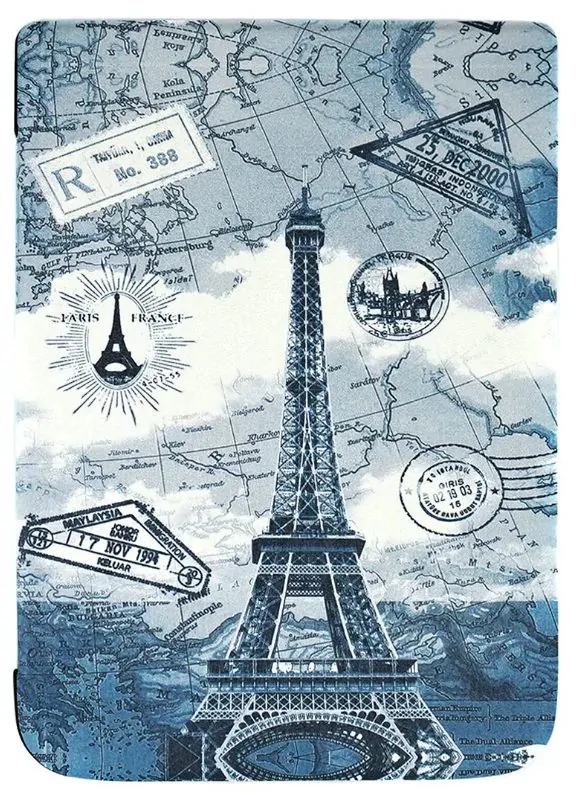 ARMORI TRIMER T019, púzdro pre Pocketbook 740 InkPad 3 - motív Paris