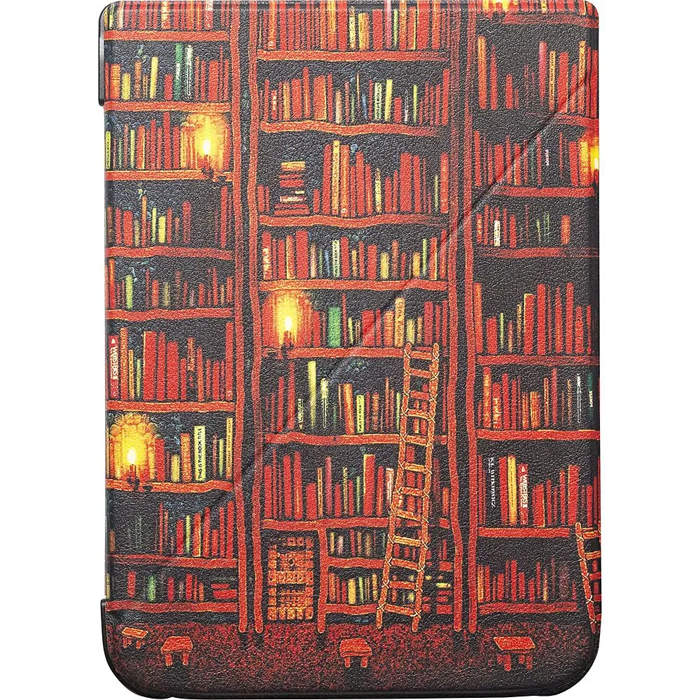 ARMORI KEEPER K027, púzdro so stojanom pre Pocketbook 740 InkPad 3 - motív Bookcase