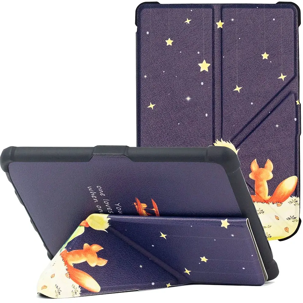 Origami Durable Lock ODL-106 púzdro pre Pocketbook 616 / 617 / 618 / 627 / 628 / 632 / 633 - motív Little Prince, stojan, magnet