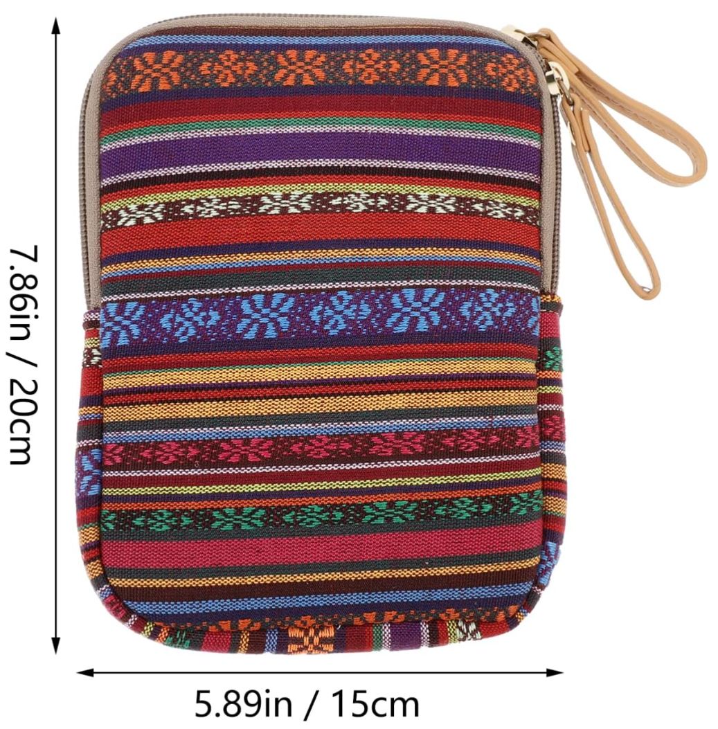 ARMORI Zipper Z080 - motív Dark Strips - Univerzálne púzdro pre čítačky 6" - textilné, zips