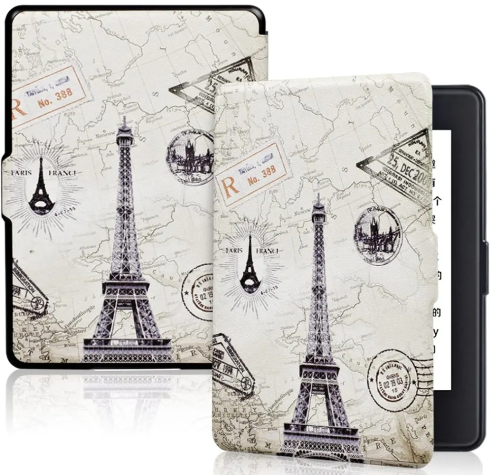 Armori Trimer T120, púzdro pre Amazon Kindle Paperwhite 1/2/3 - magnetické zatváranie, AutoSleep, motív Paris