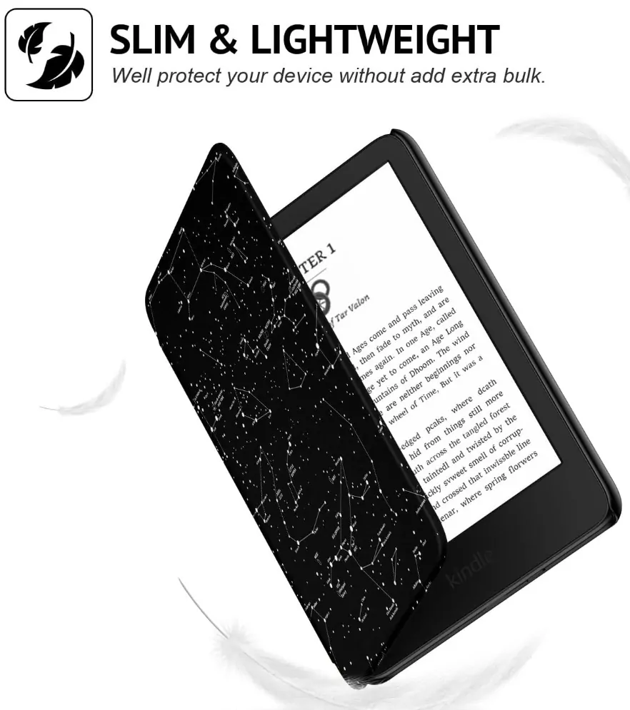 Armori Trimer T139, puzdro pre Amazon Kindle 6 (7. generácia) - magnetické zatváranie, AutoSleep, motív Constellation