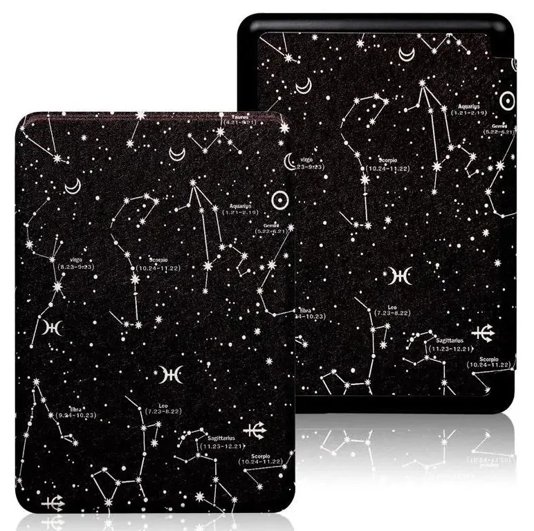 Armori Trimer T152, púzdro pre Amazon Kindle 8 (2016) - magnetické zatváranie, AutoSleep, motív Constellation