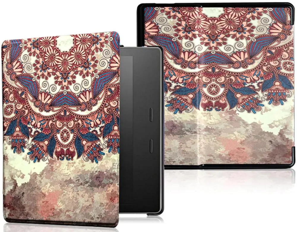 Armori Trimer T155, púzdro pre Amazon Kindle Oasis 2/3 - magnetické zatváranie, AutoSleep, motív Tribal