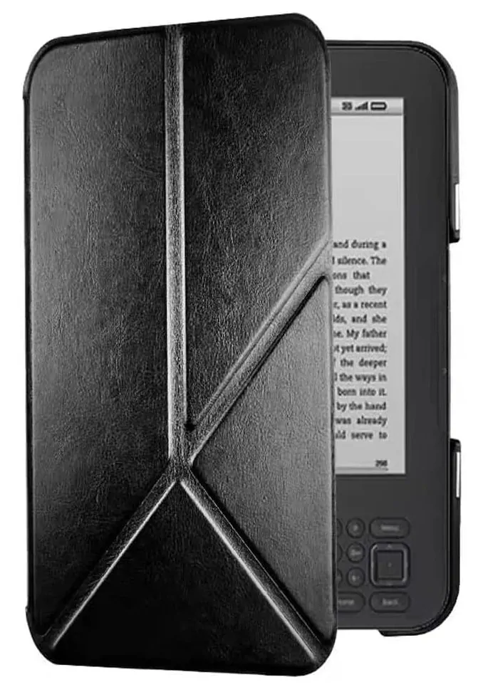 ARMORI STANDER S163, púzdro so stojanom Origami pre Amazon Kindle 3 Keyboard - čierne