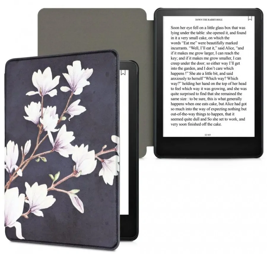Armori Trimer T175, púzdro pre Amazon Kindle Paperwhite 5 (2021) - magnetické zatváranie, AutoSleep, motív Magnolia
