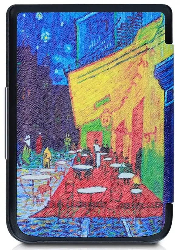 Armori Trimer T185, puzdro pre Pocketbook 616/617/618/627/628/632/633 - magnetické zatváranie, AutoSleep, motív Gogh Street