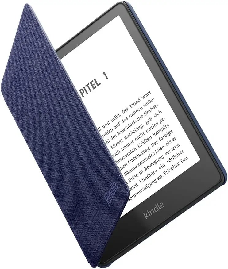 Originálne púzdro Amazon Kindle Paperwhite 5 (2021) - KP5WPDB, PU koža, vodotesné, tmavo modré