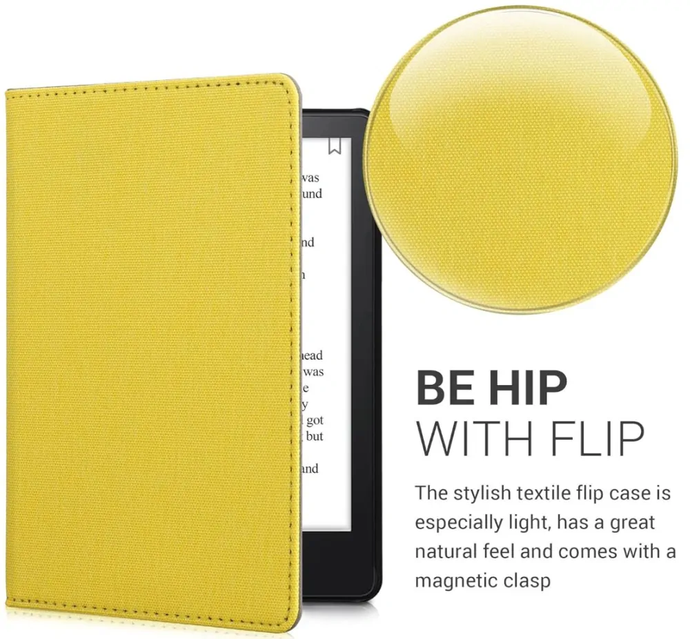 Puzdro KW Mobile - Textil Yellow - KW5716006 - pre Amazon Kindle Paperwhite 5 (2021) - žlté