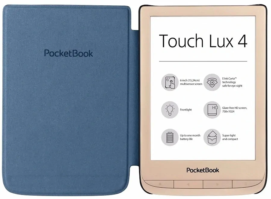 Púzdro Pocketbook WPUC-627-S-LB pre Pocketbook 616 / 627 / 628 / 632 / 633 - MODRÉ